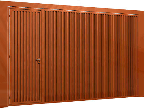 Portão de chapa em aço - Portões galvanizados